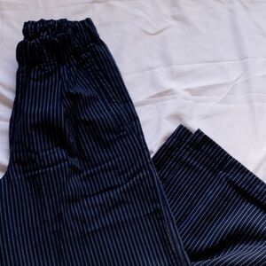 Navy Striped Women’s Pants